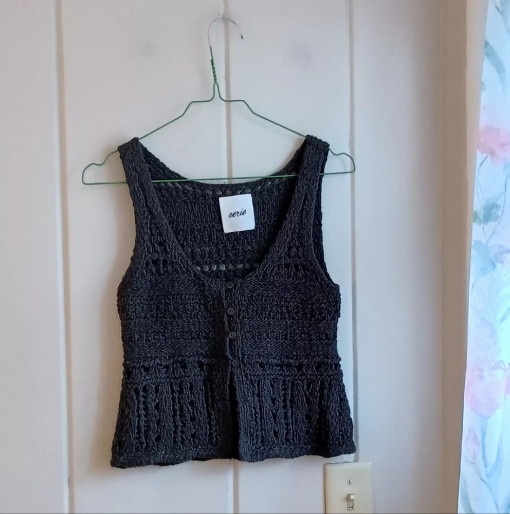 Aerie Crochet Tank Top